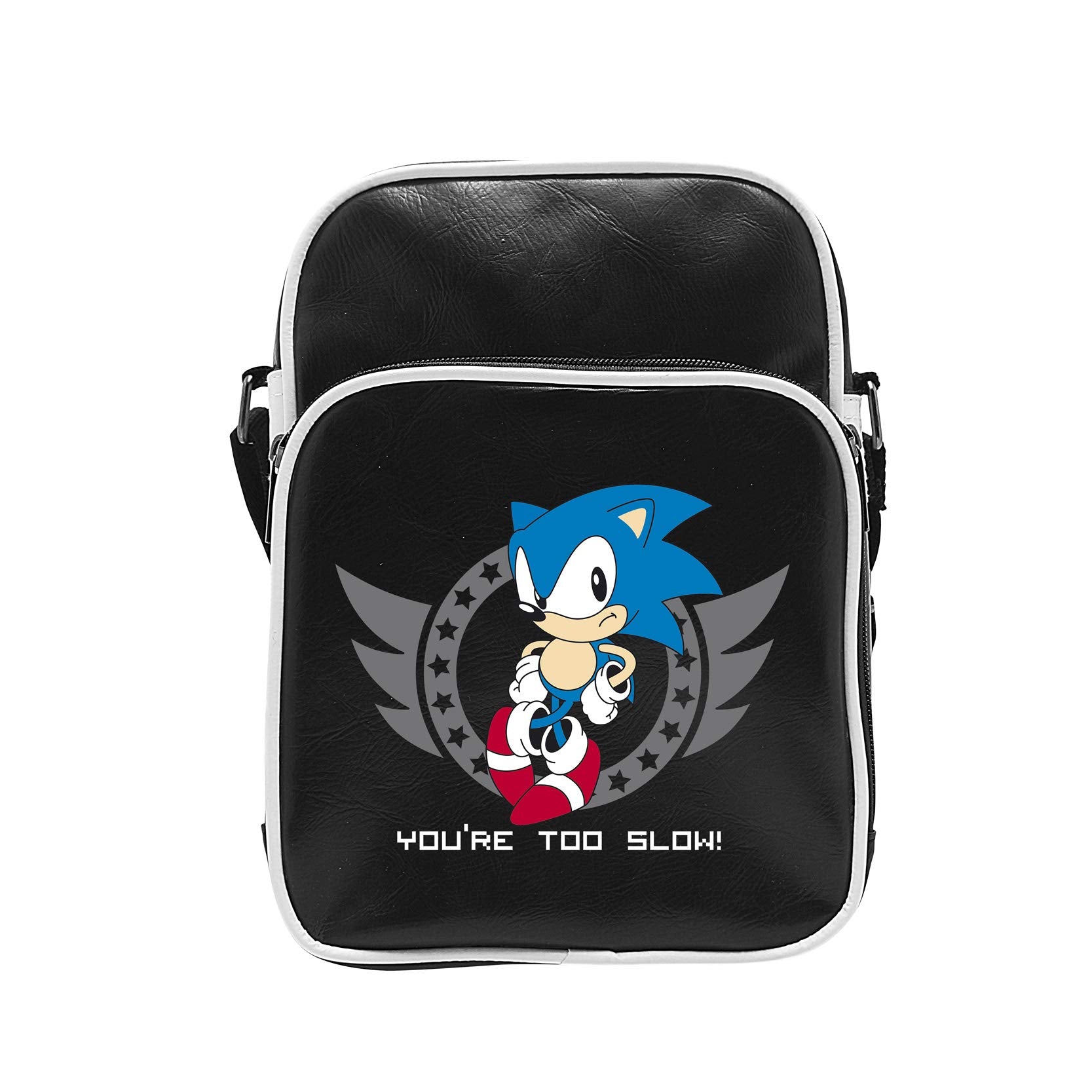 Abystyle Sonic Besace Too Slow - Bolsa De Vinilo PequeñO, Color Negro, Negro Abystyle Sonic Besace Too Slow - Bolsa De Vinilo PequeñO, Color Negro, Negro